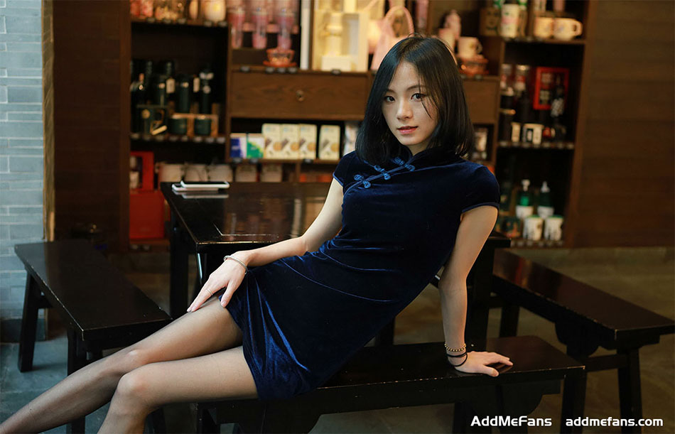 IESS异思趣向 丝享家 1092 小六 深蓝旗袍 86P 139MB