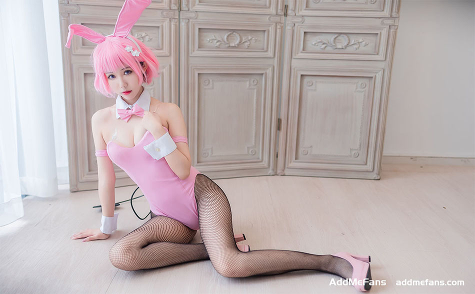 Cosplay 喵糖映画 TML 003 梦梦 兔女郎 53P 367MB