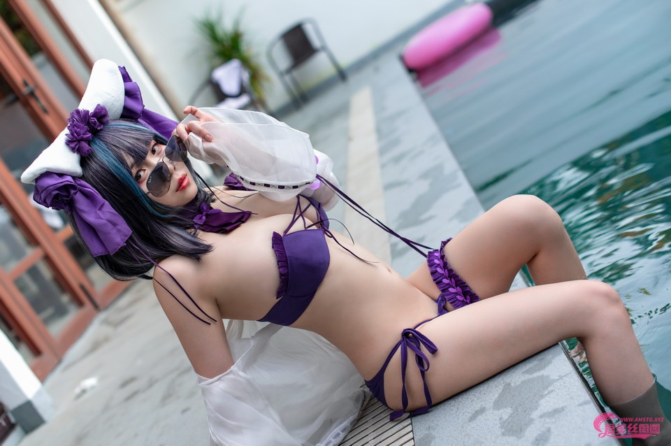 [Cosplay二次元]末夜787 舰长柴郡泳装[31P293MB]