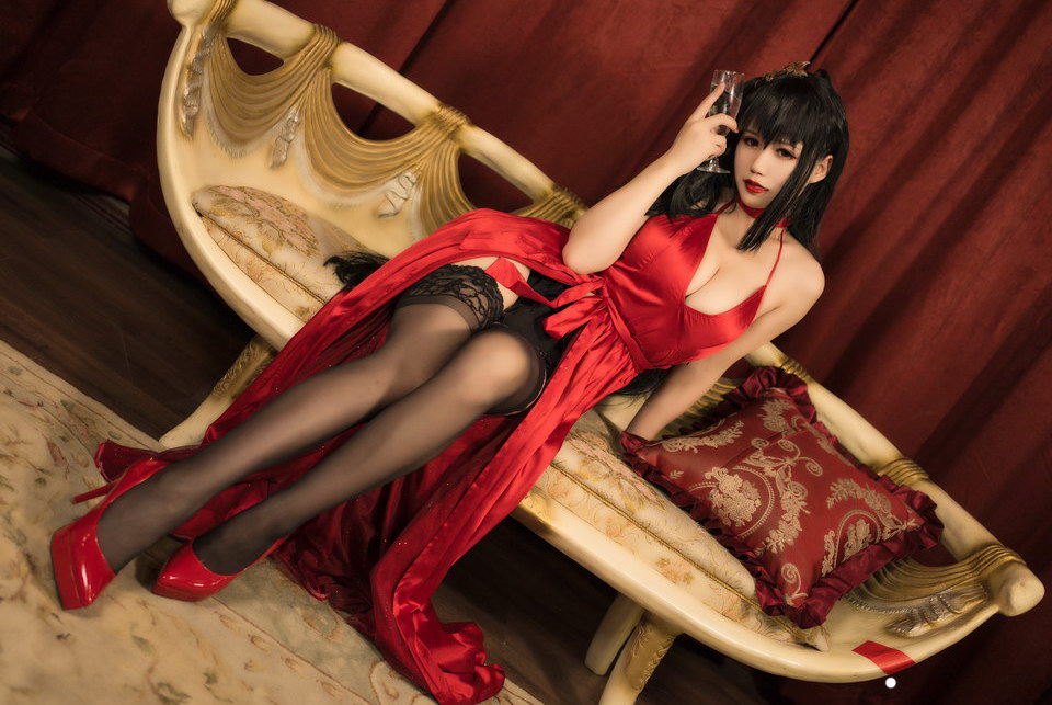 小仓千代w 碧蓝航线 大凤礼服|红色高跟[22P370M]