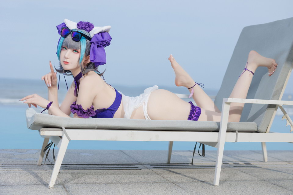 [Cosplay二次元]封疆疆v 柴郡泳装[36P172M]