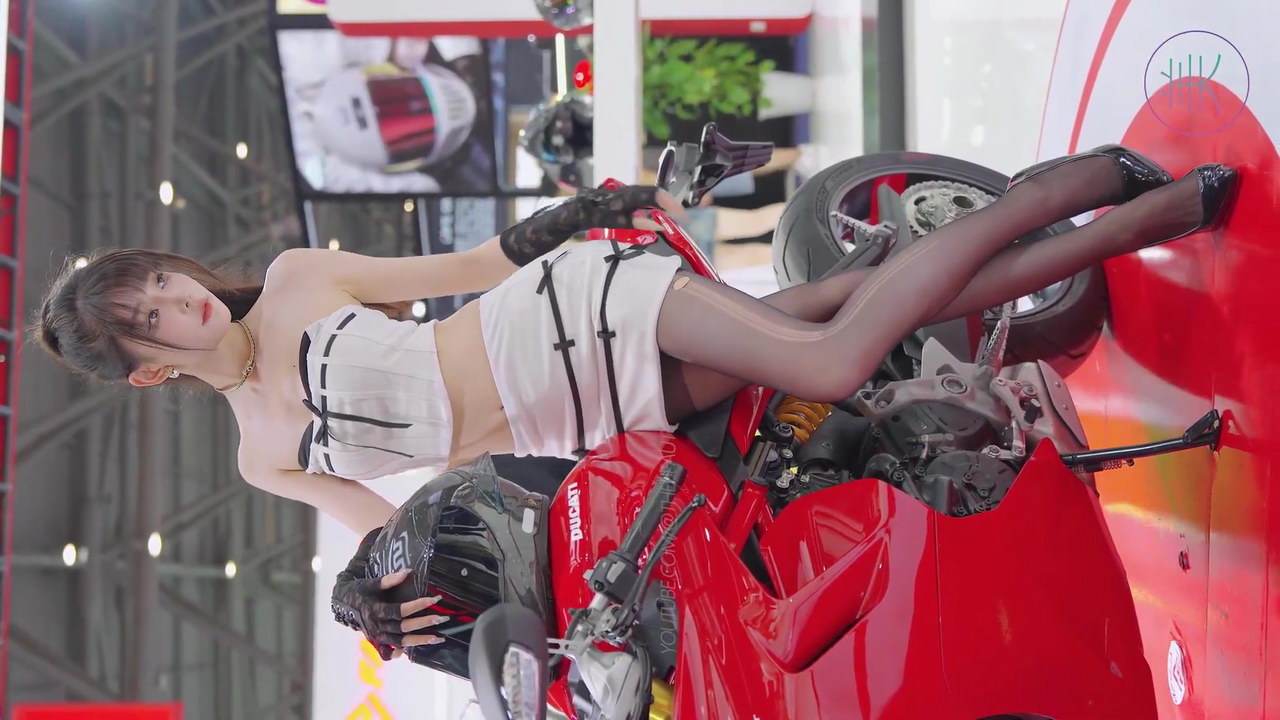 [模拍视频]2024重慶摩博會 展会车模 机车女郎 HD视频[V215M]