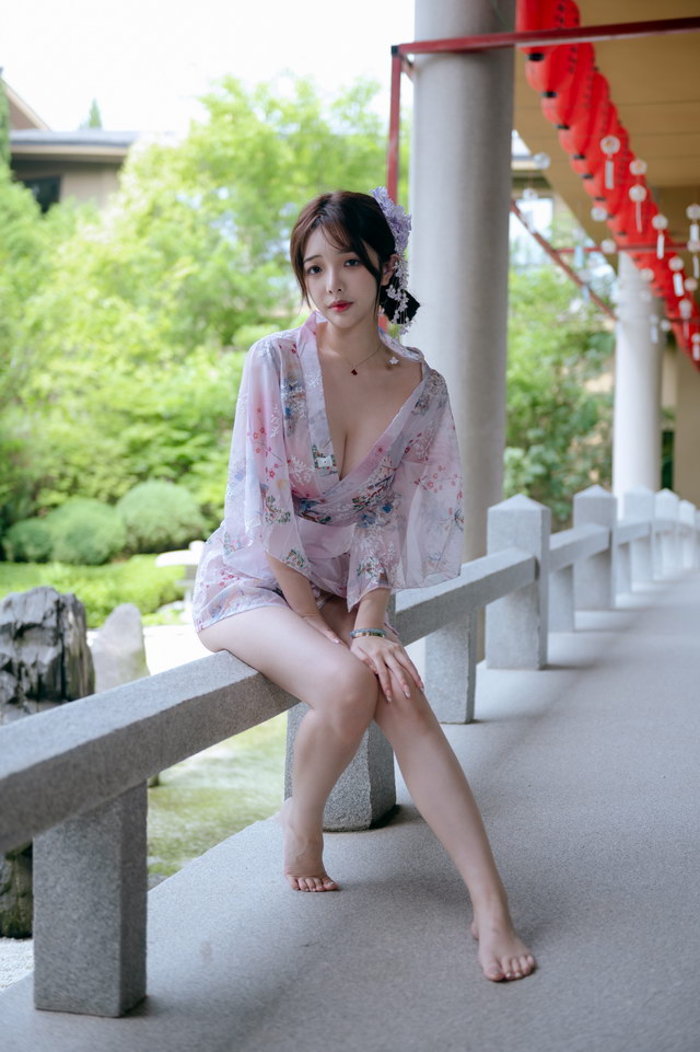 雯妹不讲道理 和风庭院 套图+视频[68P3V608M]